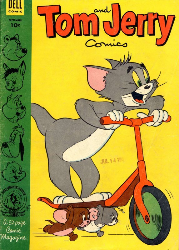 Tom And Jerry Comics #110 VG ; Dell | low grade comic September 1953 Scooter