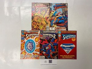 5 DC comic books Adventures Superman #470 471 Action Comics #687 697 37 KM20