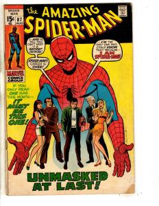 Amazing Spider-Man # 87 VG Marvel Comic Book Goblin Silver Age Stan Lee JG9
