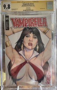 Vampirella #1 (2010) SKETCH Cover Scott Blair Vampirella Original CGC 9.8