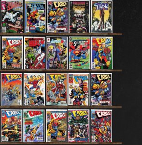 Huge Lot 130+ Comics with Cable, X-Men, Action Comics, Silver Surfer & More!