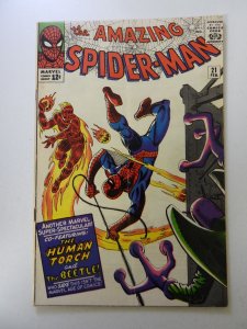The Amazing Spider-Man #21 (1965) VG condition subscription crease