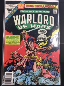 John Carter Warlord of Mars Annual #1 (1977) ZS