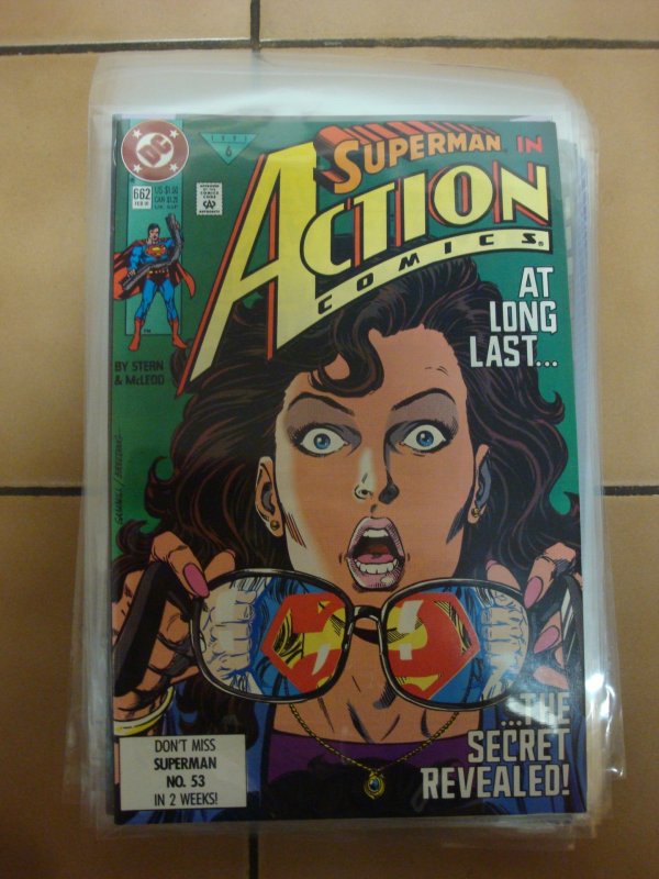 Action Comics #662 the Secret Revealed! Roger Stern Story Bob McLeod Art