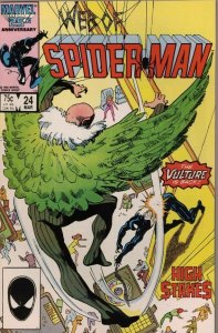 Web of Spider-Man #24 Marvel Comics March Mar 1987 (VF+)