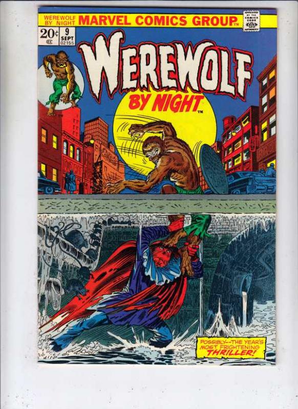 Werewolf by Night #9 (Sep-73) NM- High-Grade Werewolf