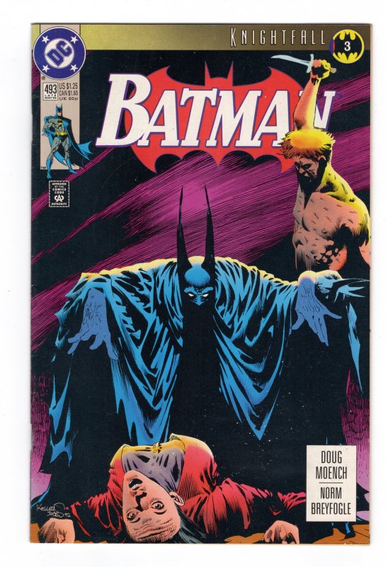 Batman #493 Knightfall Pt 3 Bane Robin VF