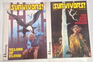 SURVIVORS Vol 1 (Talons of Blood) & 2  (Eyes That Burned) HERMANN classics