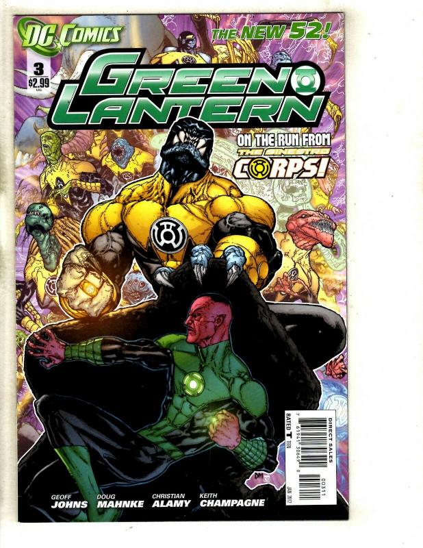 11 The New 52! Green Lantern DC Comics # 1 2 3 4 5 6 7 8(2) 9 10 Hal Jordan MF7