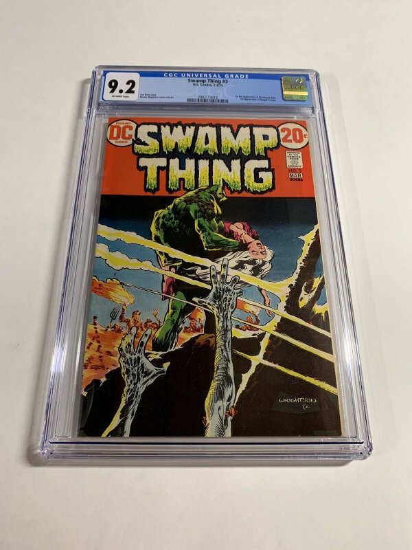 Swamp Thing 3 Cgc 9.2 Ow Pages Dc Comics Bronze 018