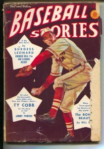 Baseball Stories-Spring 1951-Ty Cobb Life Story by Jimmy Powers-Pulp thrills-...