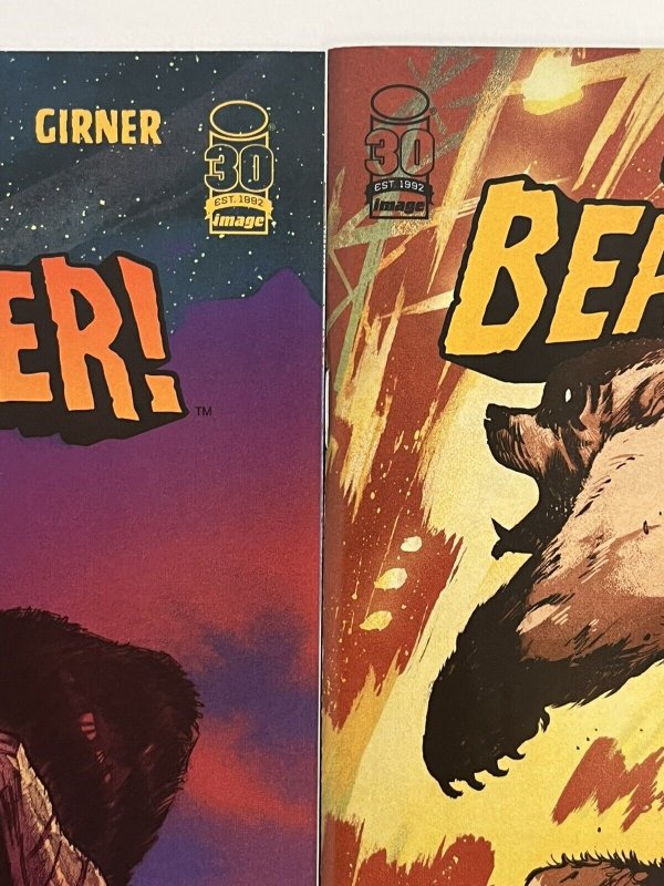 SHIRTLESS BEAR-FIGHTER 2 #1 CVR A + B + 1:25 JOHNSON 2022 IMAGE NM PROSHIPPER