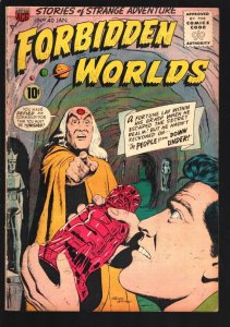 Forbidden Worlds #40 1956-Ogden Whitney horror cover & stories-Joseph Stalin ...