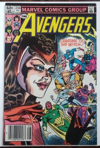 Avengers 234 Origin of the Scarlet Witch retold.