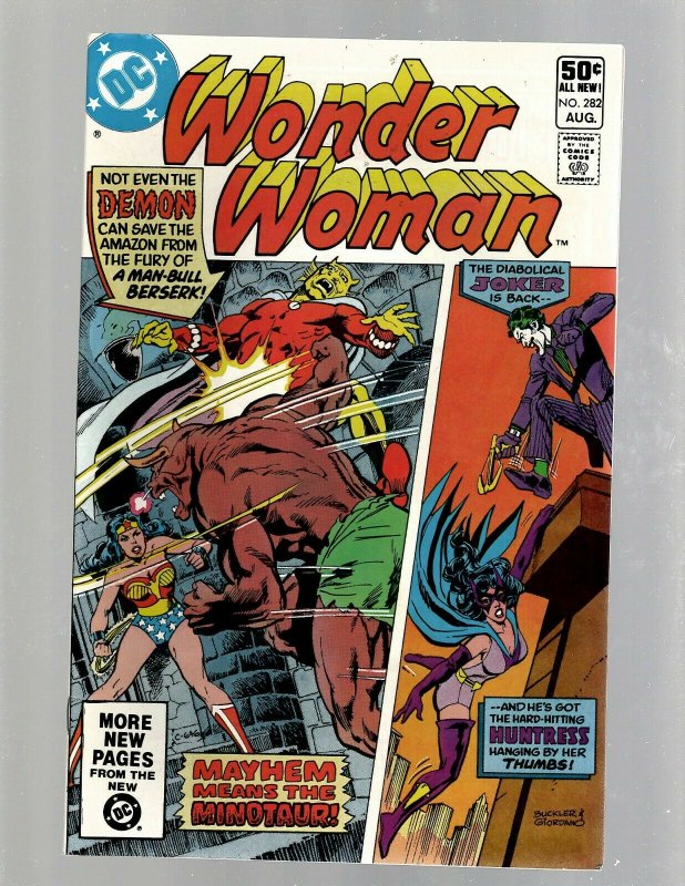 Lot Of 6 Wonder Woman DC Comic Books # 278 281 282 283 287 288 Batman GK34