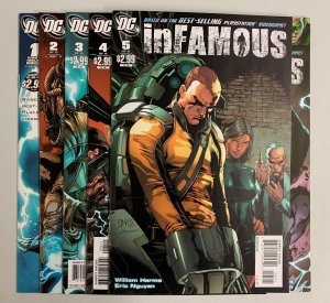 Infamous #1-6 Set (DC 2011) Rare Video Game Adaptation William Harms (8.5+)