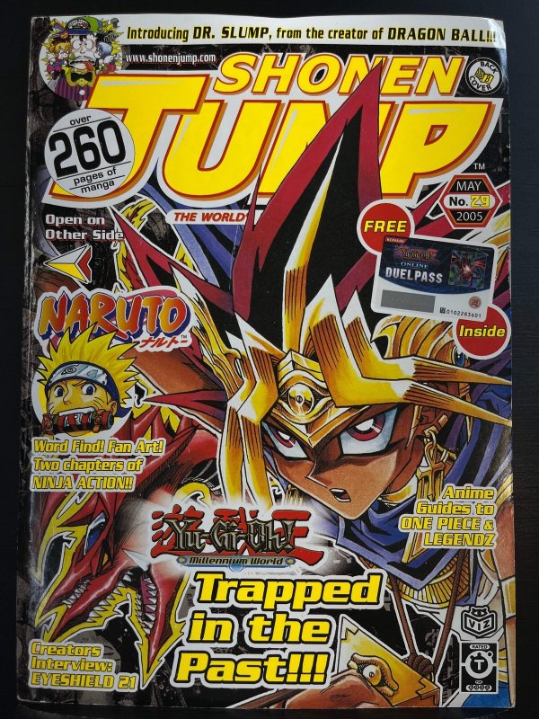 Shonen Jump #29 (Volume 3, Issue 5) May 2005 - Yu-Gi-Oh! cover (damaged)