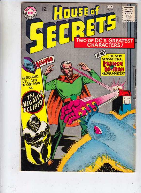 House of Secrets #74 (Oct-65) VG/FN+ Mid-Grade Eclipso