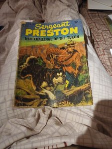 Dell Comics Sergeant Preston From Challenge Of The Yukon 344(#1) Golden Age 1951