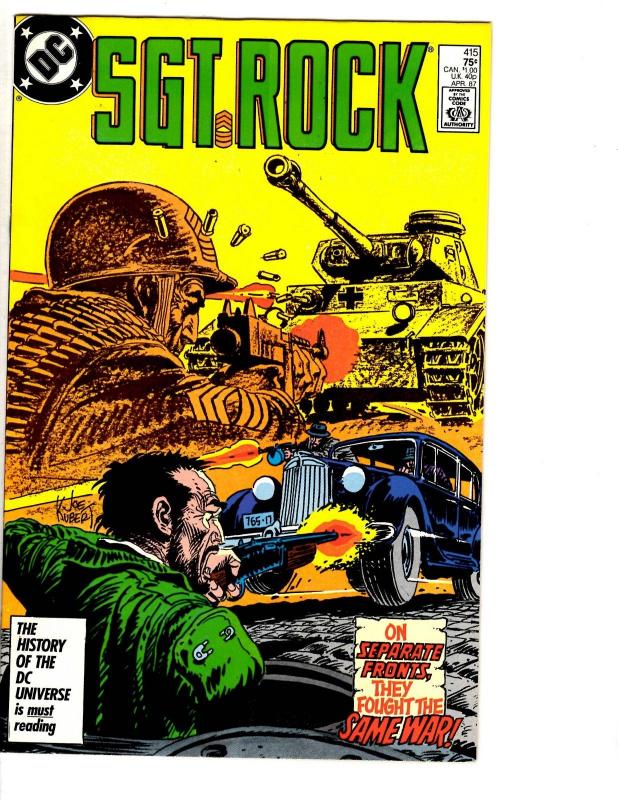 Lot Of 5 Sgt. Rock DC Comic Books # 413 414 415 416 417 Army Navy Marines TP5