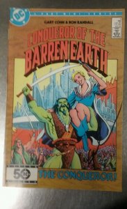 Conqueror of the barren earth 4 signed by gary cohn dc comics comic book vintage