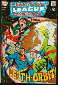 JUSTICE LEAGUE OF AMERICA #71-1969-BATMAN/SUPERMAN FN/VF