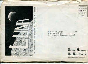 Luna #67  1977-original mailing envelope-sc-fi zine-VF 