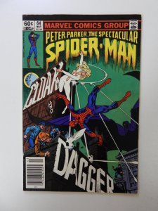 The Spectacular Spider-Man #64 Newsstand Edition (1982) 1st Cloak and Dagger FN+