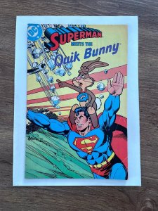 Superman Meets The Quik Bunny 1987 Nestle Comic Book Promo Chocolate FN 17 J837