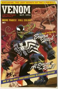 VENOM #1  (2021) TONY FLEECS VARIANT SIGNED SET TRADE/VIRGIN W/COA.