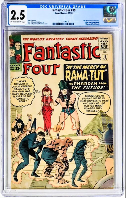 Fantastic Four #19 (1963) CGC Graded 2.5 - 1st Rama-Tut (Kang)