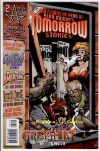 TOMORROW STORIES #2, NM+, Veitch, Alan Moore, GreyShirt,