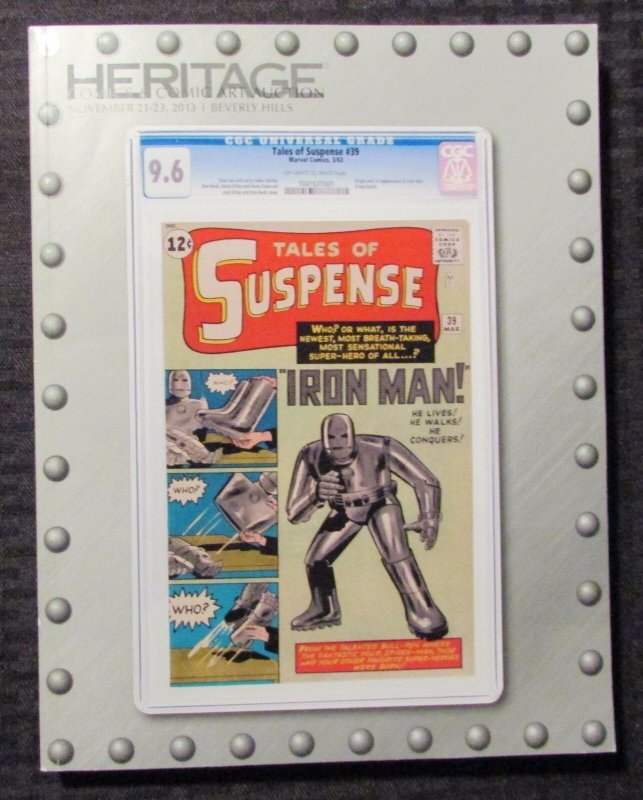 2013 HERITAGE NOV 21-23 Comics Comic Art Auction TALES OF SUSPENSE #39 346p VF+