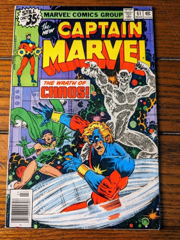 Captain Marvel 61 FN+ 6.5 1979 1st appearance of Elysium Minor Key