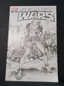 Secret Wars #1 Forbidden Planet Sketch Cover (2015)