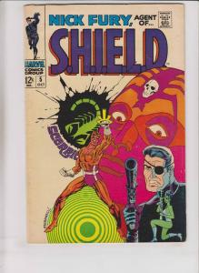 Nick Fury, Agent of S.H.I.E.L.D. #5 FN october 1968 - jim steranko shield marvel