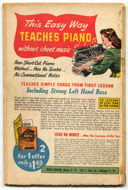 Rangers Comics #35 1947- Headlight cover- Firehair- Tiger Man G