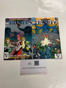 2 Trinity DC Comic Book # 1 2  Superman Batman  Flash 84 CT5