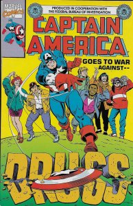 Captain America Goes to War Against Drugs #1 (2nd) FN ; Marvel