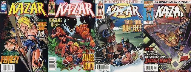 KAZAR (1997) 1-4  Waid & A. Kubert