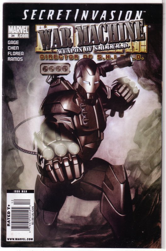 Iron Man: Director of SHIELD (IM vol. 4, 2005) #34 FN (Secret Invasion) Gage