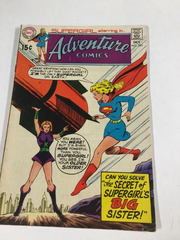 Adventure Comics 385 6.0 Fn Fine Dc Bronze Age Supergirl