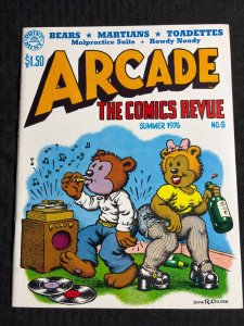 1976 ARCADE COMICS REVUE Magazine #6 FVF 7.0 R Crumb / Print Mint