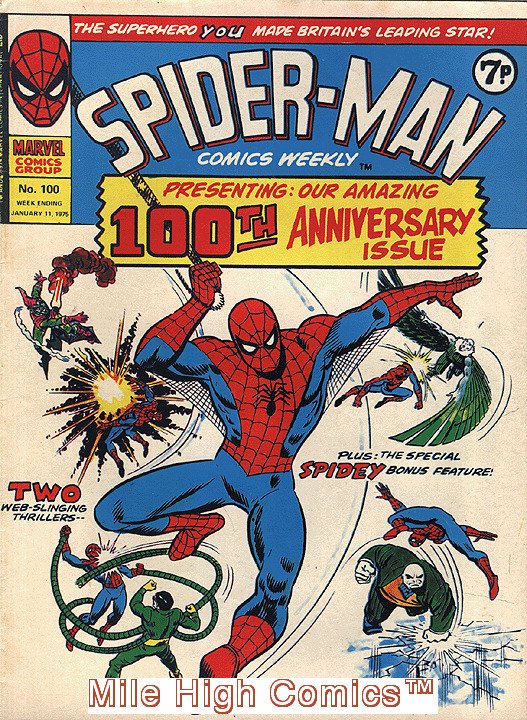 SPIDER-MAN WEEKLY  (#229-230) (UK MAG) (1973 Series) #100 Very Fine