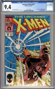 The Uncanny X-Men #221 (1987) CGC 9.4 NM 1ST APPEARANCE MISTER SINISTER