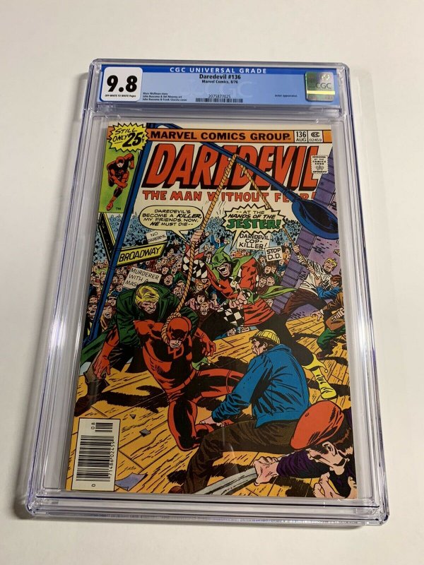 Daredevil 136 Cgc 9.8 Marvel Bronze Age