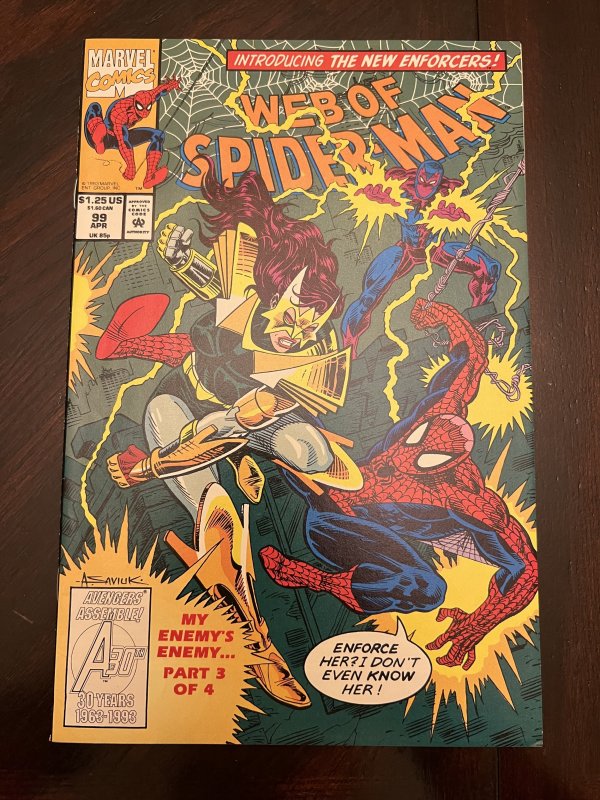 Web Of Spider Man 99 Direct Edition 1993 Nm Comic Books Modern Age Marvel Spider Man 