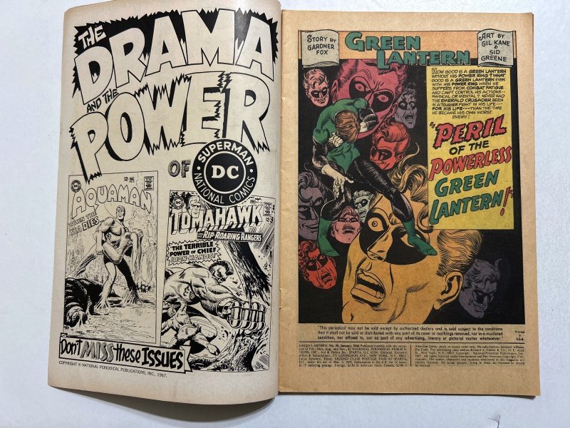 Green Lantern #58 VG 4.0 DC Comics 1968
