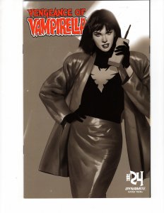 VENGEANCE OF VAMPIRELLA #24 1:25 INCENTIVE OLIVER B&W Variant