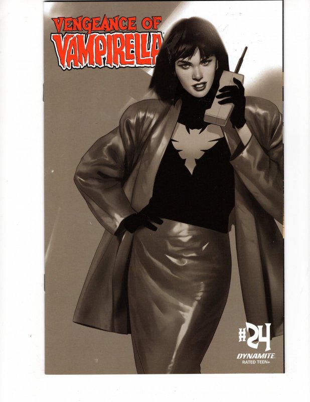 VENGEANCE OF VAMPIRELLA #24 1:25 INCENTIVE OLIVER B&W Variant